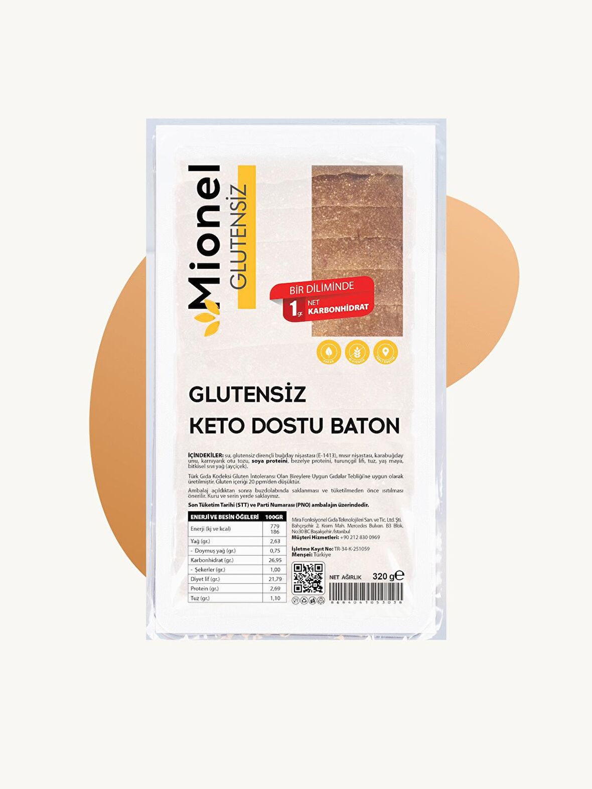 Glutensiz Keto Dostu Baton 320gr