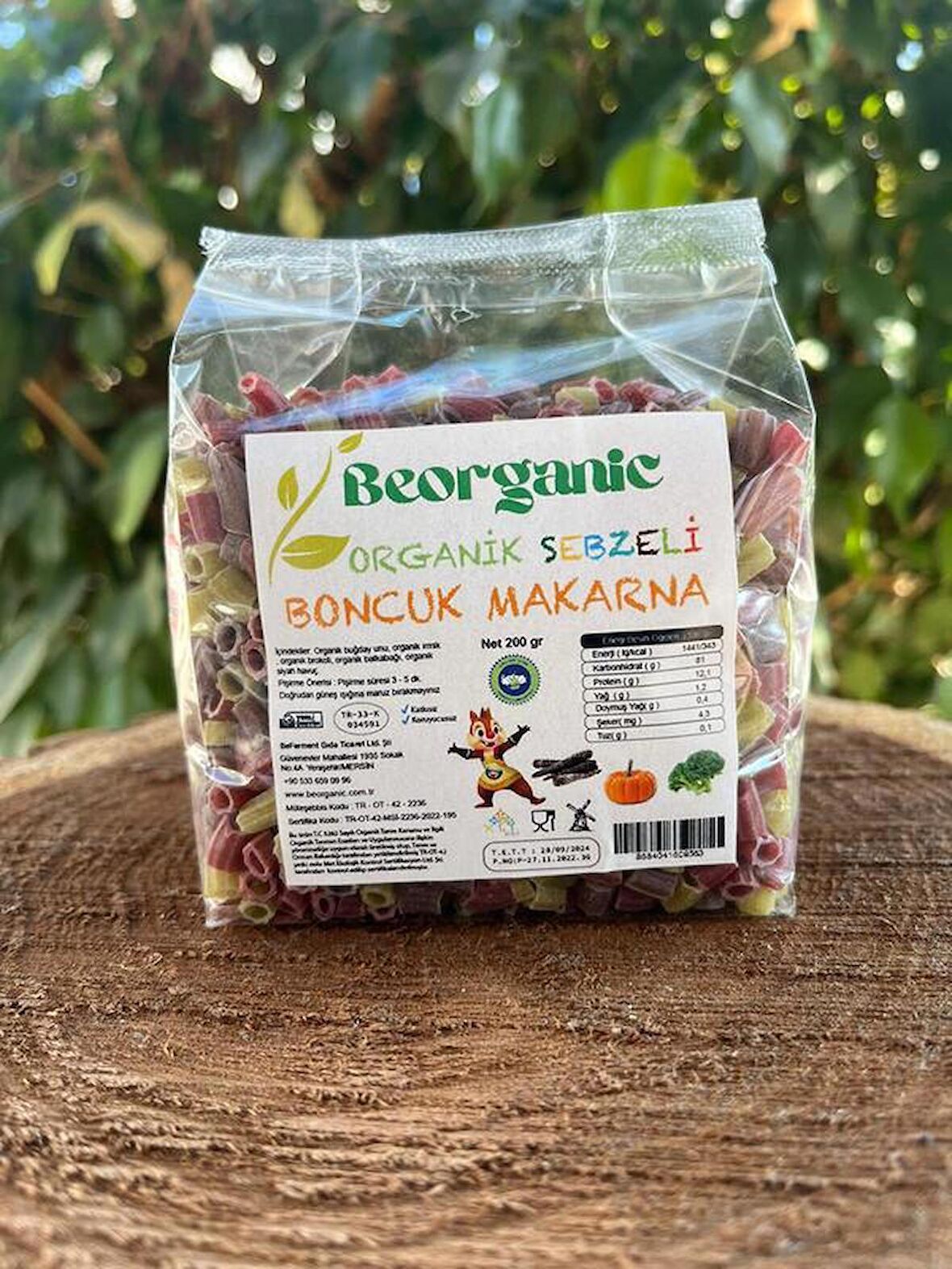 Beferment Organic Artizan  Sebzeli Çocuk Boncuk Makarna 200 g