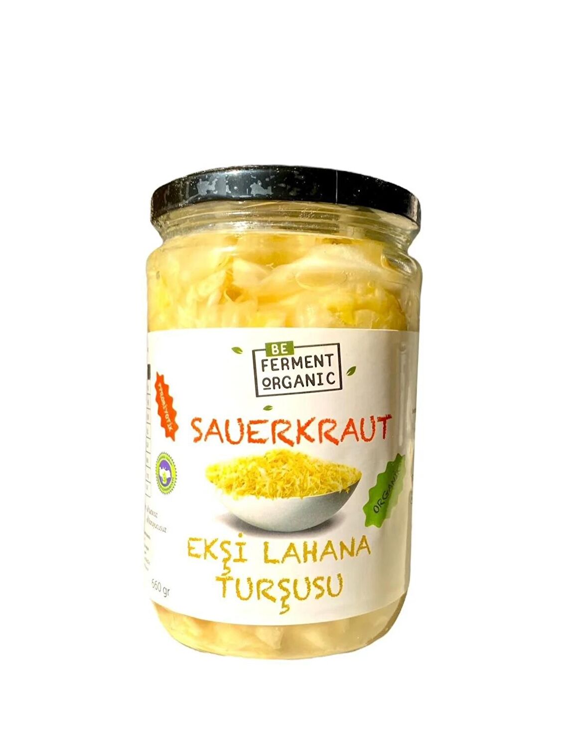 Organik Sauerkraut Sade Ekşi Lahana Turşusu 660 gr