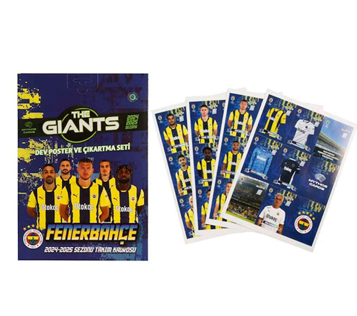 Mythos Fenerbahçe Dev Poster ve Çıkartma Seti Orjinal