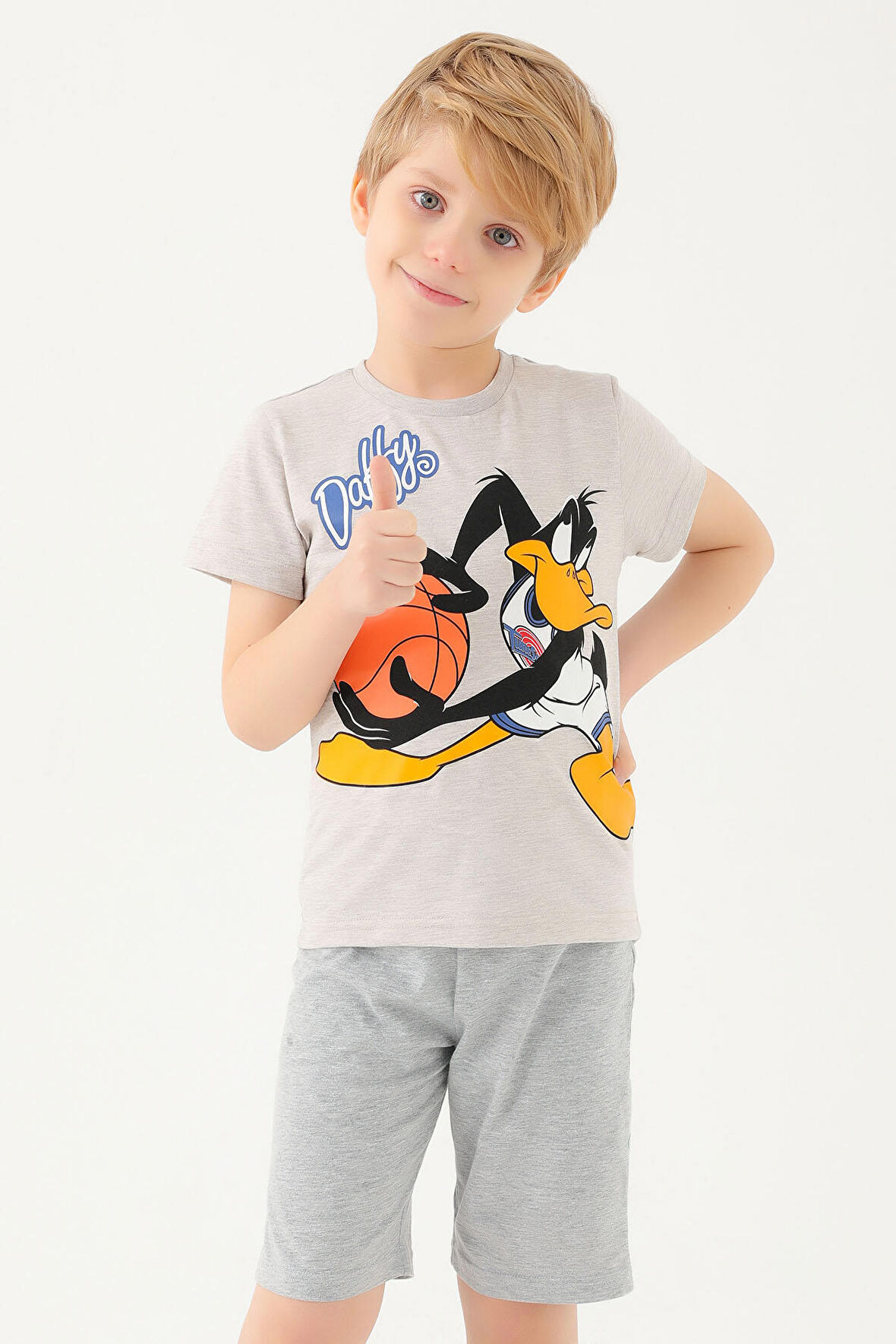 Space Jam L1584-2 Erkek Çocuk T-Shirt K.Bej Melanj