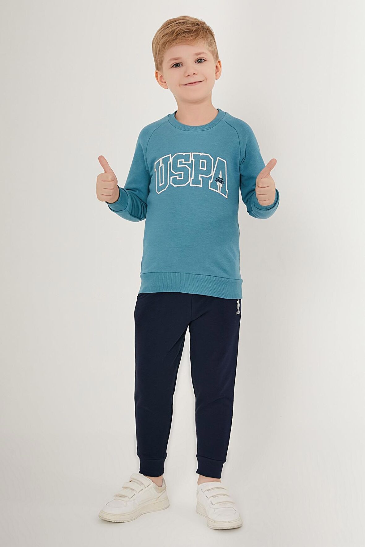 US1509 - Petrol - U.S. Polo Assn. Erkek Çocuk Eşofman Takımı