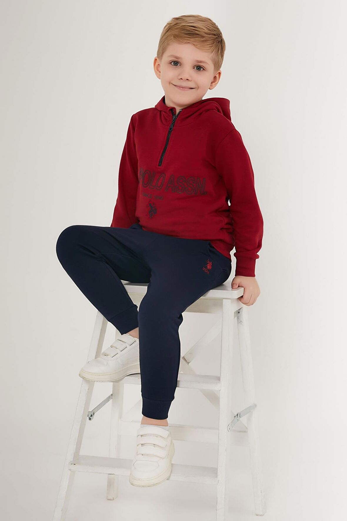 US1525 - Lacivert - U.S. Polo Assn. Erkek Çocuk Eşofman Takımı