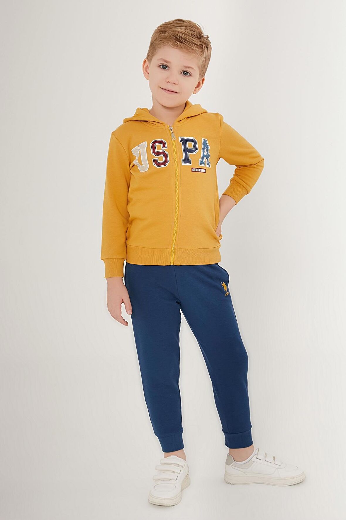 US1531 - Kar Melanj - U.S. Polo Assn. Erkek Çocuk Eşofman Takımı