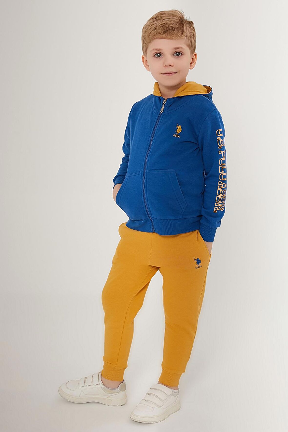 US1559 - Bordo - U.S. Polo Assn. Erkek Çocuk Eşofman Takımı