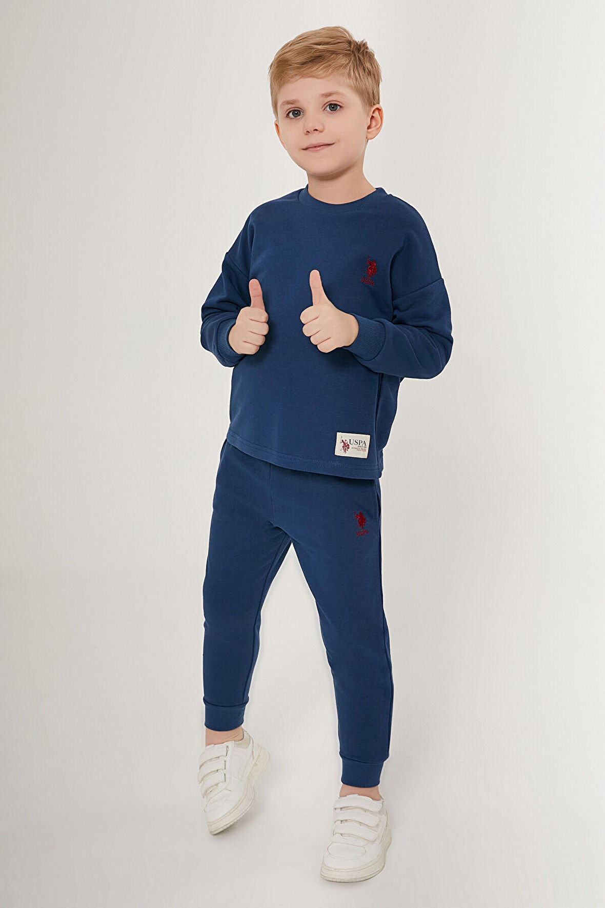 U.S. Polo Assn Sweats Mavi Erkek Çocuk Eşofman Takımı