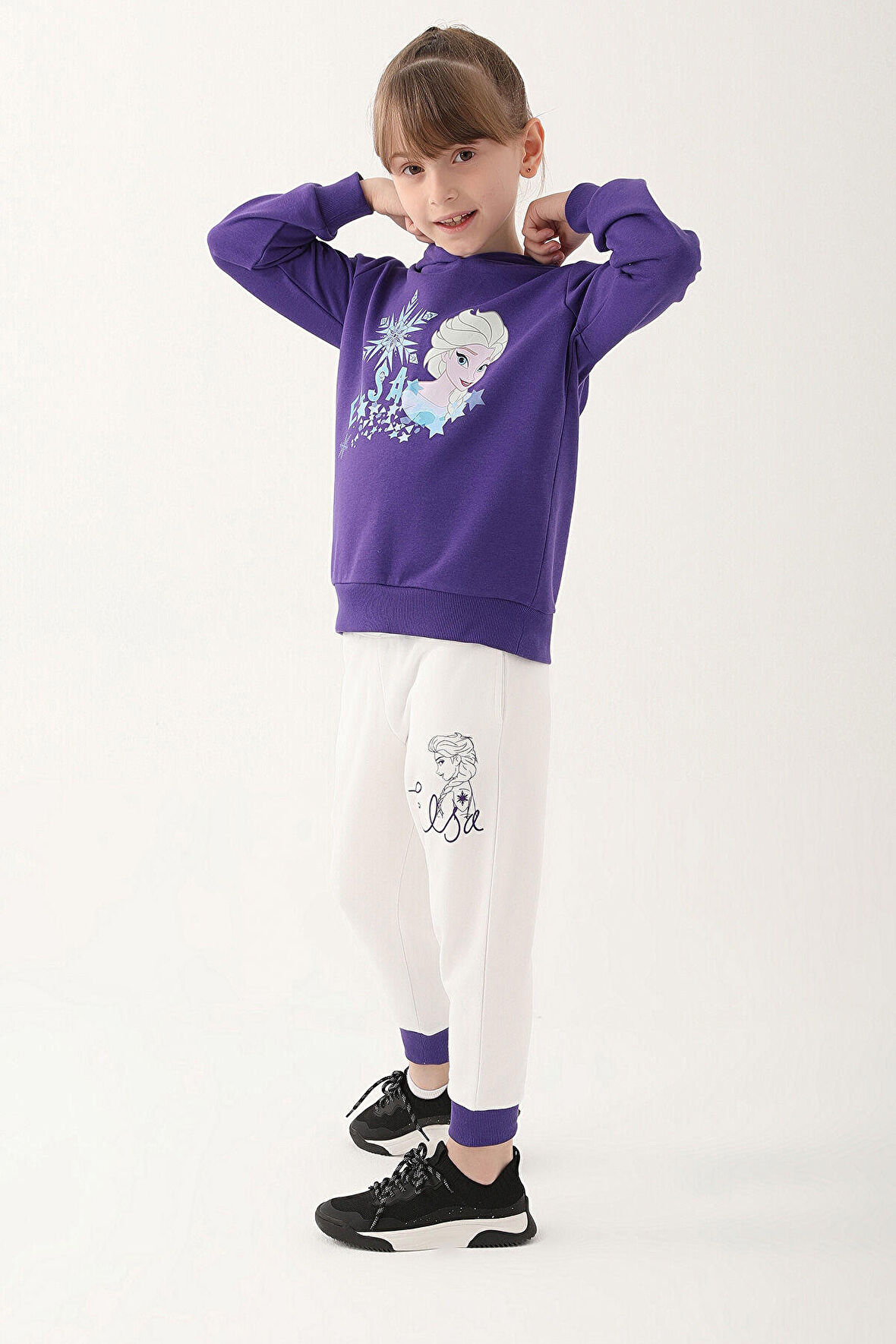 Frozen D4827-3 Çocuk  Mor Eşofman Takımı