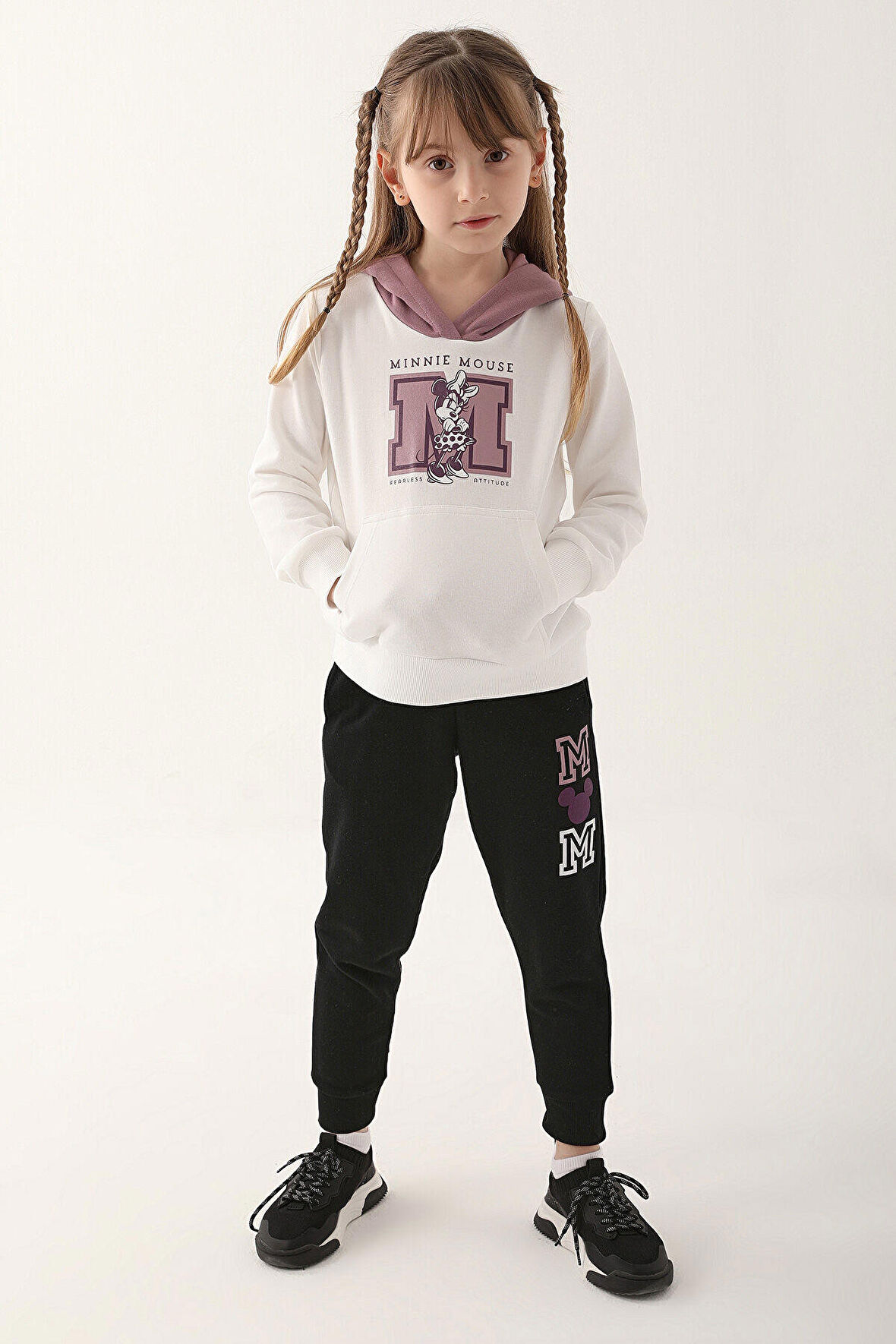 Minnie Mouse D4813-3 Çocuk  Krem Eşofman Takımı