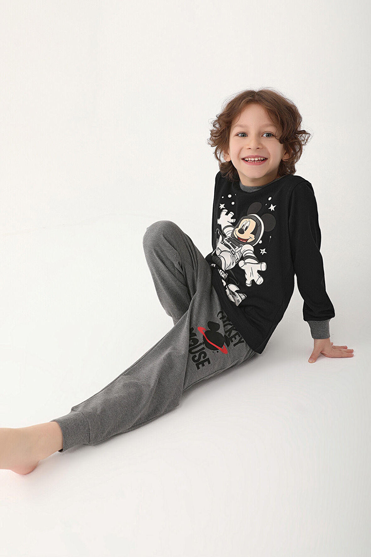 Mickey Mouse D4821-3 Çocuk  Siyah Pijama