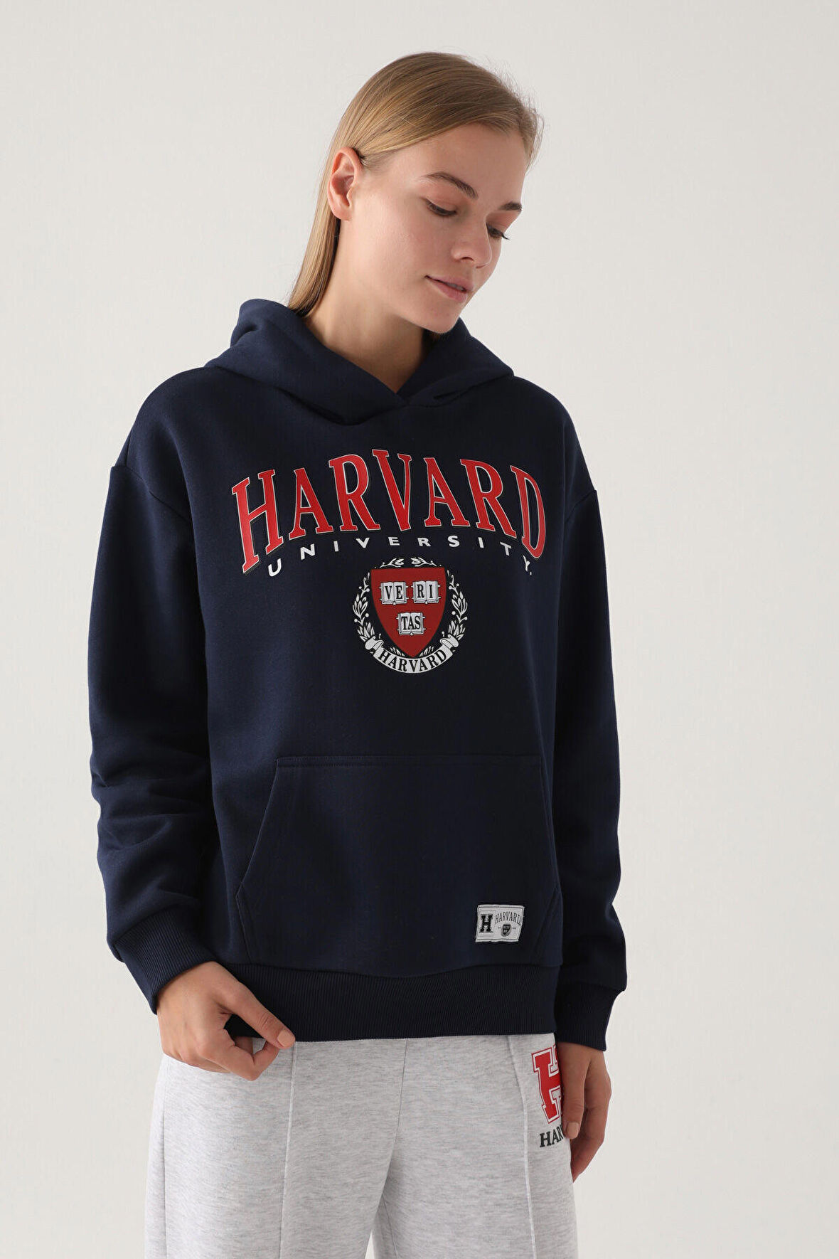 Harvard Lacivert Kadın Sweatshirt