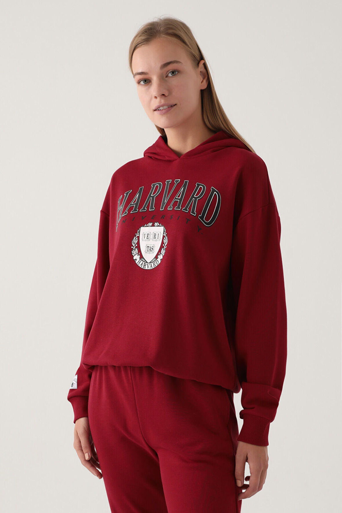 Harvard Kadın Bordo Sweatshirt