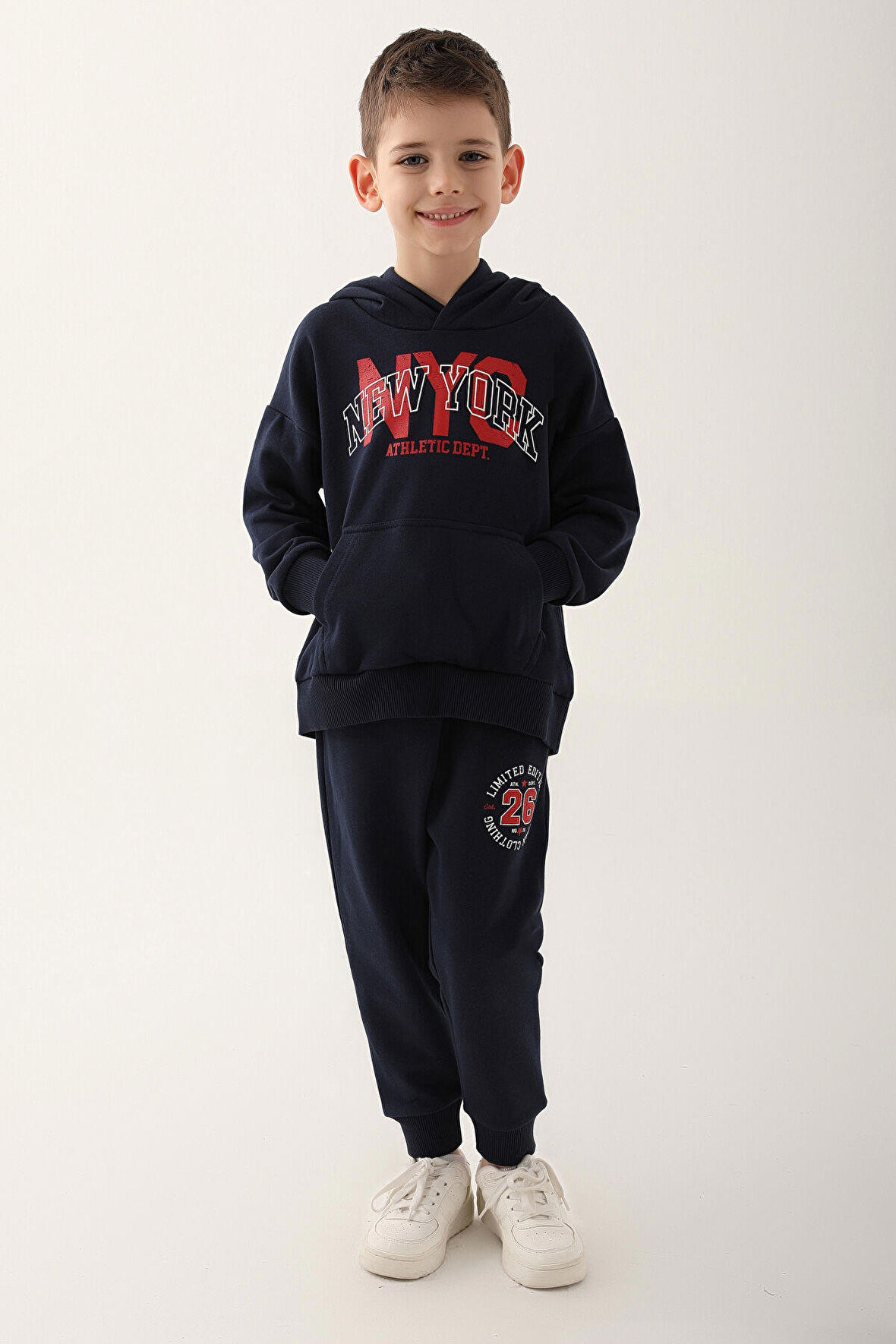 Rolypoly New York Lacivert Erkek Çocuk Eşofman Takımı