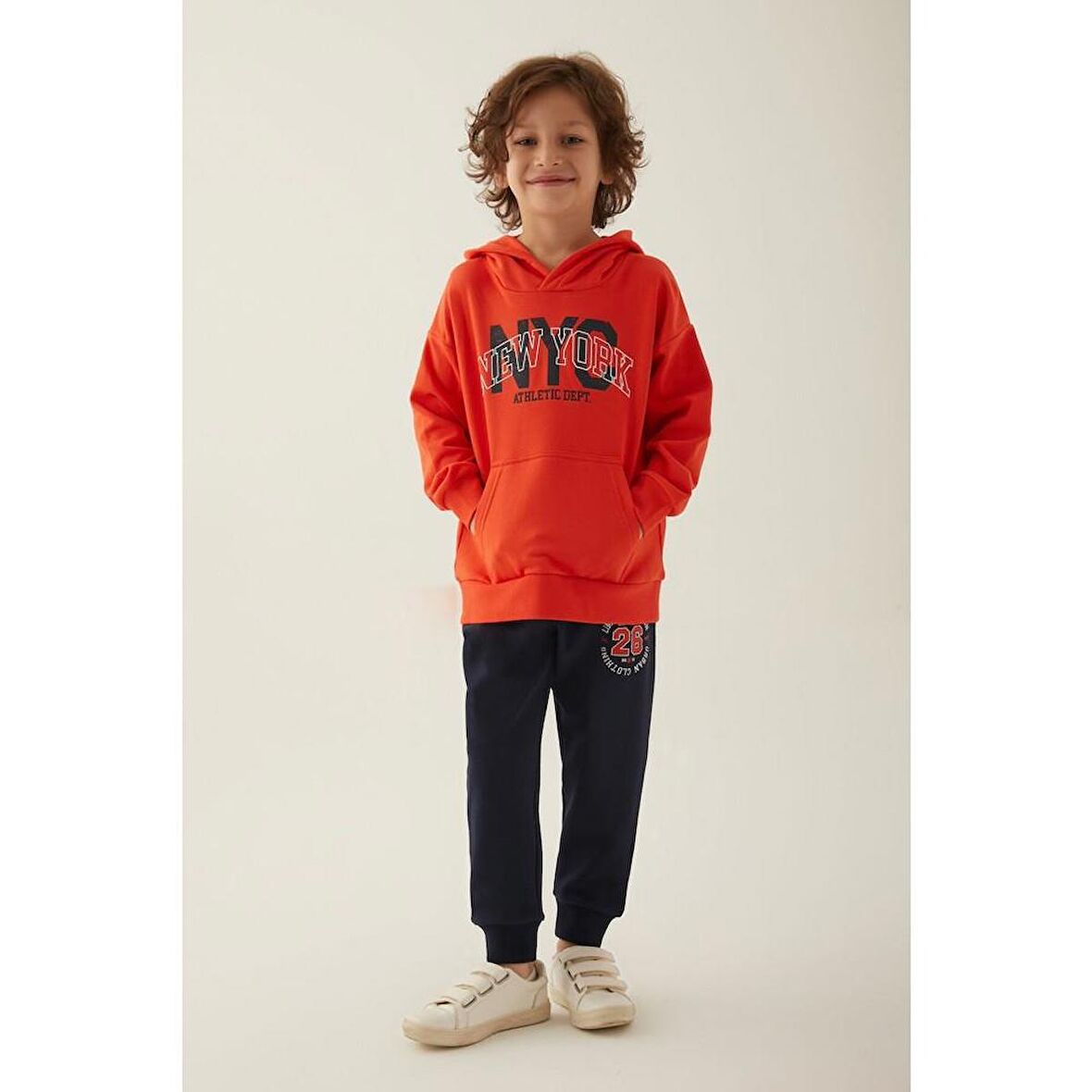 Rolypoly RP3284-2 New York Nar Çiçeği Erkek Çocuk Eşofman Takımı - 4/5 Yaş