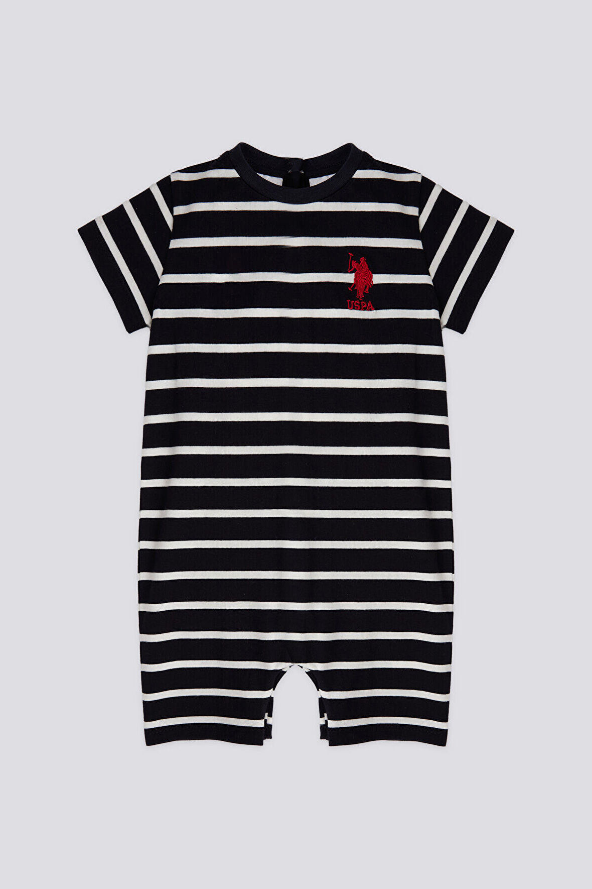 U.S. Polo Assn Lisanslı Line Lacivert Erkek Bebek Tulum