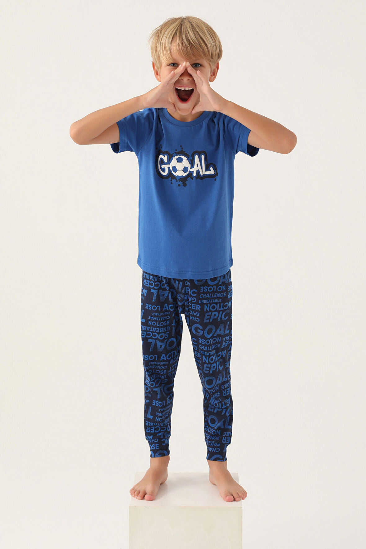 RolyPoly Goal Cobalt Erkek Çocuk Pijama Takımı