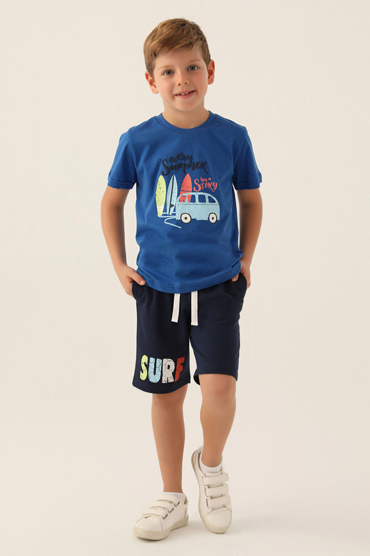 RolyPoly Every Cobalt Erkek Çocuk Bermuda Takım