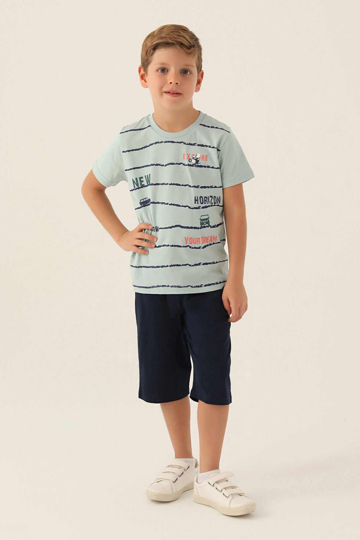 RolyPoly New Horizons Yeşil Erkek Çocuk Kapri Takım