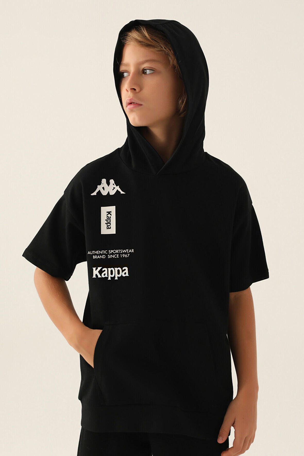 Kappa Est Siyah Erkek Çocuk T-Shirt