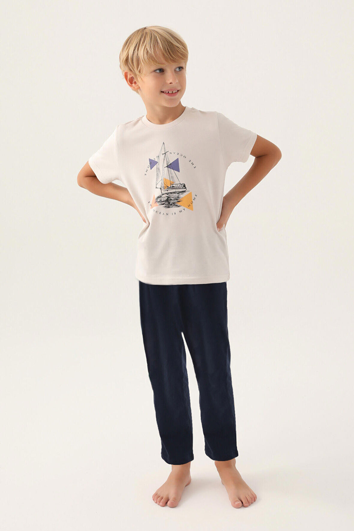 Arnetta Home Taş Erkek Çocuk Pijama Takımı