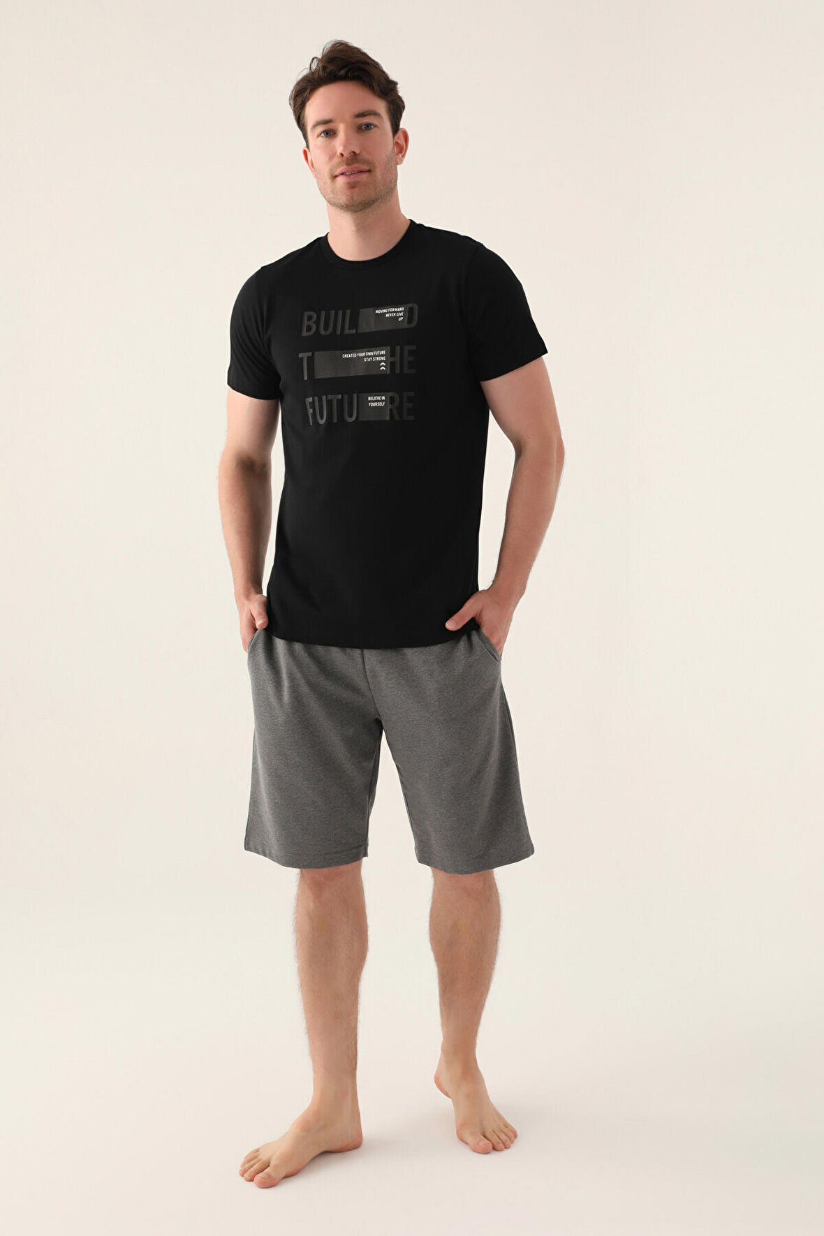 Arnetta Future Siyah Erkek Bermuda Takım