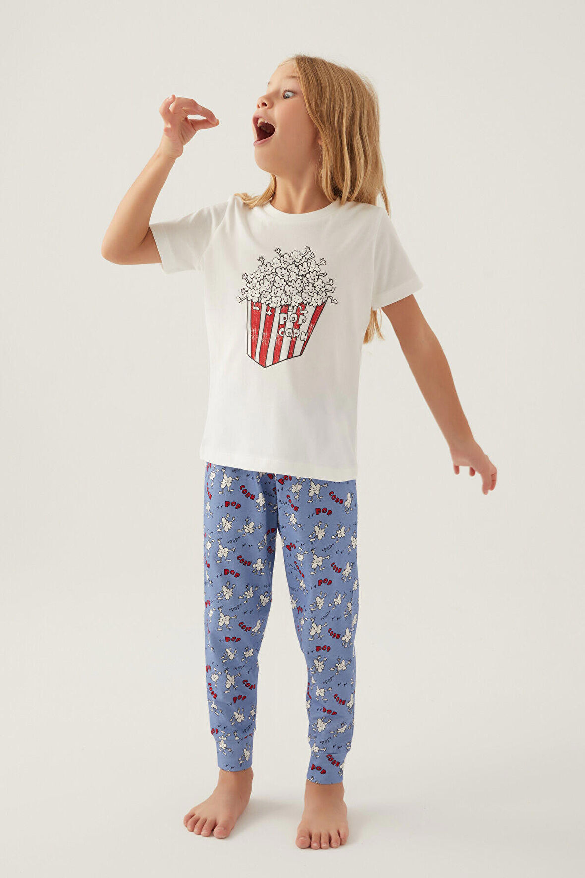 RolyPoly Pop Crow Krem Kız Çocuk Pijama Takımı