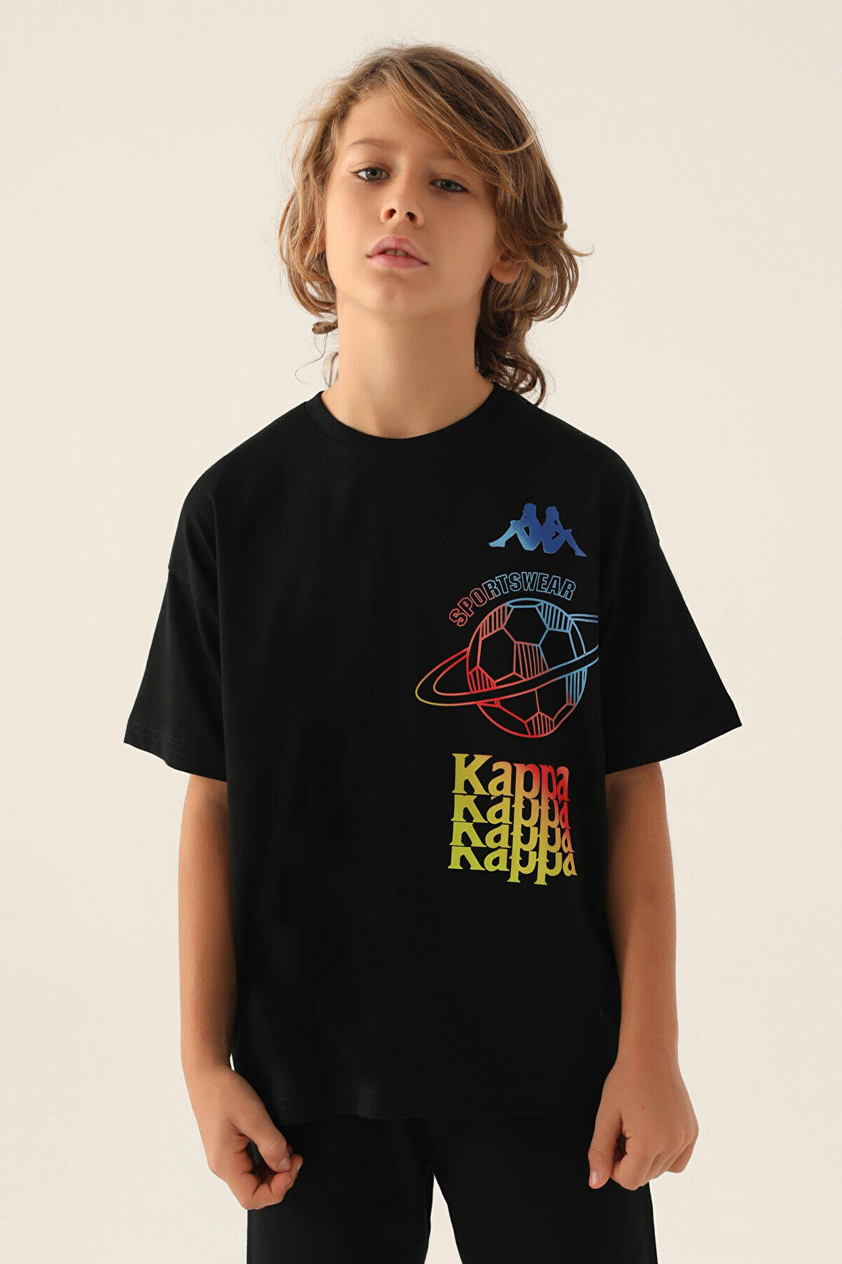 Kappa Boll Siyah Erkek Çocuk T-Shirt