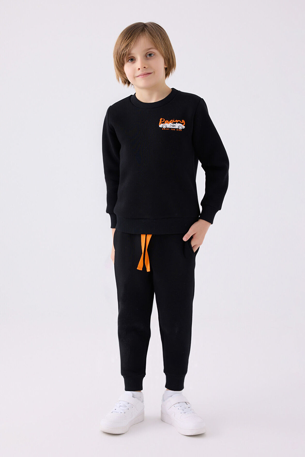 Rolypoly Erkek Çocuk Eşofman Takımı RP3440 Siyah