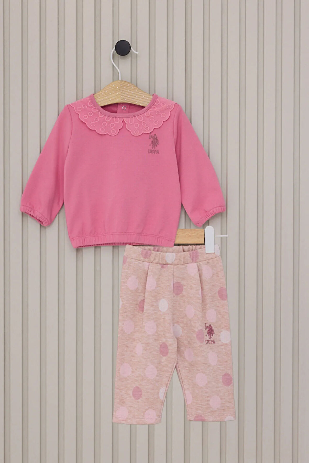 Kız Bebek Pembe 2'li Bebek Takım