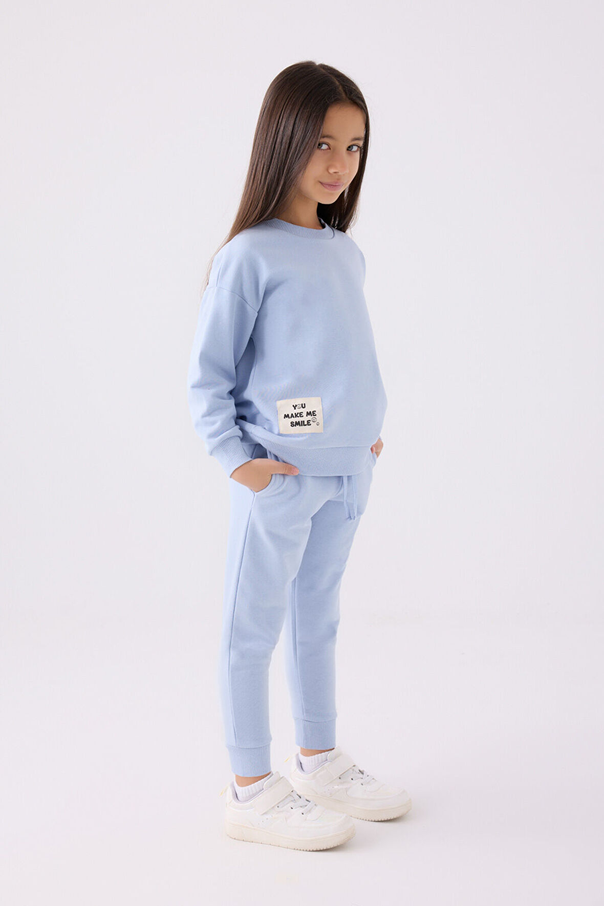 Rolypoly Kız Çocuk Eşofman Takımı RP3499 Mavi