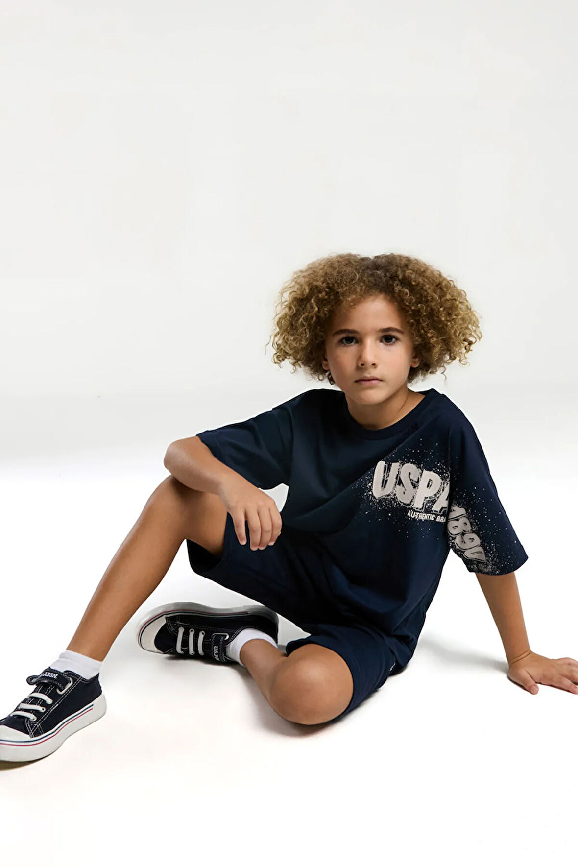 U.S. Polo Assn. Erkek Çocuk Lacivert Bermuda Takım