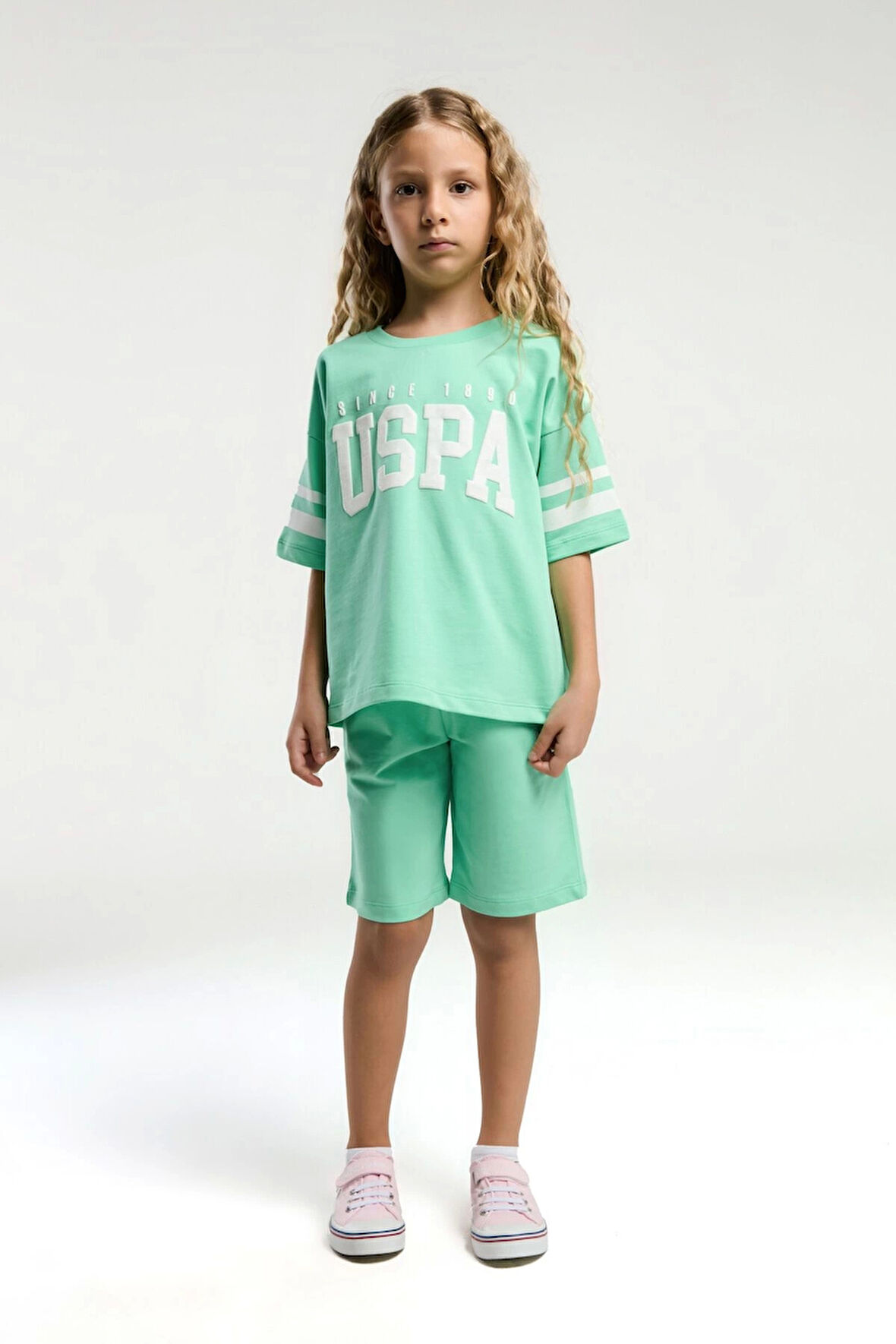 KIZ ÇOCUK BERMUDA TAKIM - BAMBU