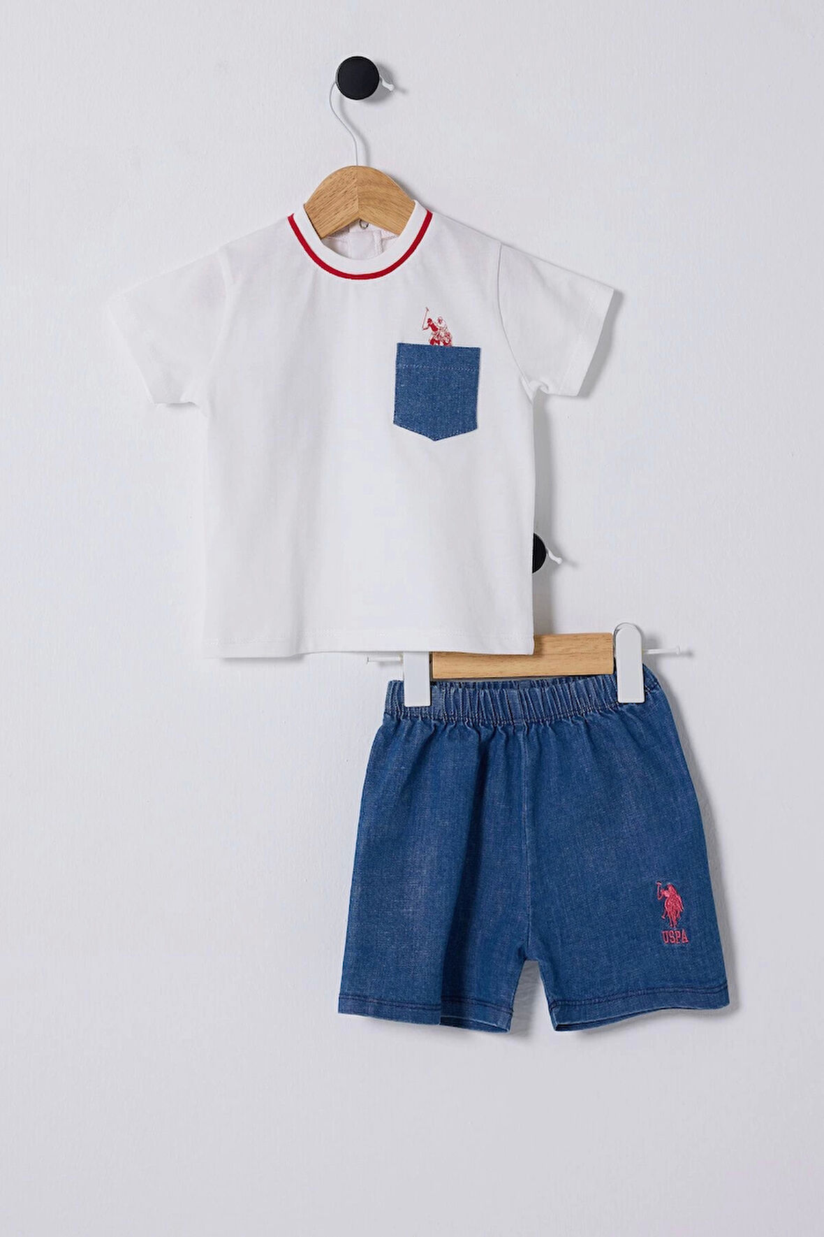 U.S POLO ASSN ERKEK BEBEK 2Lİ TAKIM - Beyaz