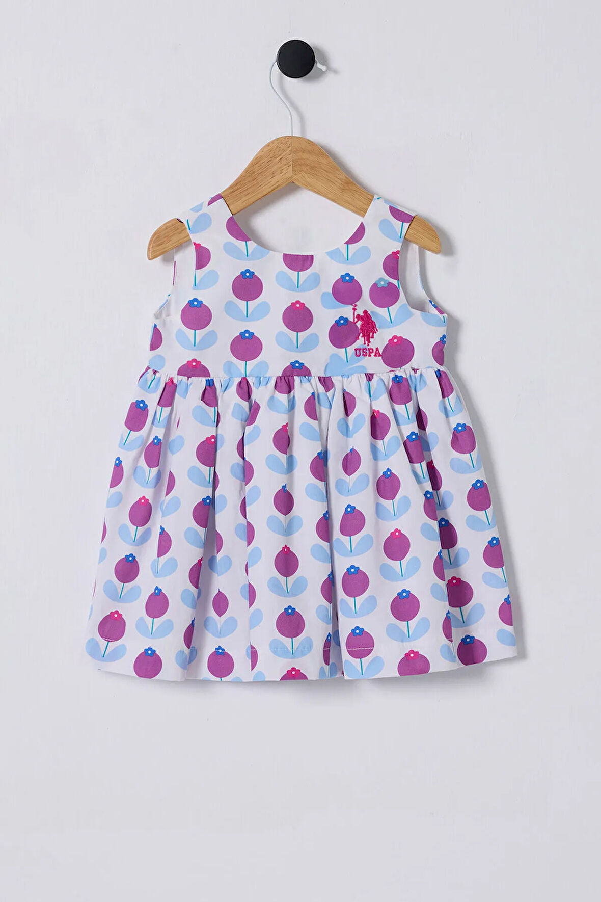 U.S. Polo Assn. Kız Bebek Beyaz Elbise