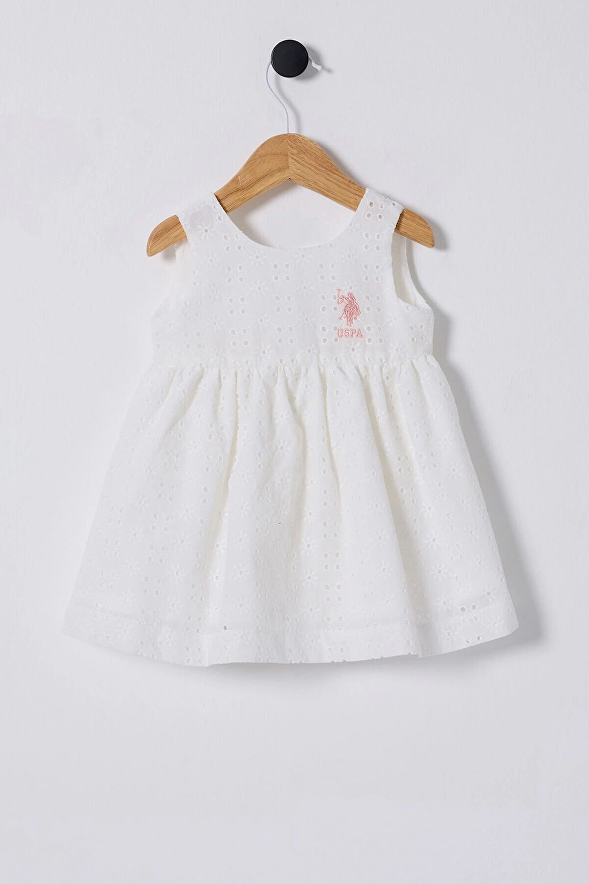 U.S.POLO ASSN. KIZ BEBEK ELBİSE - Beyaz