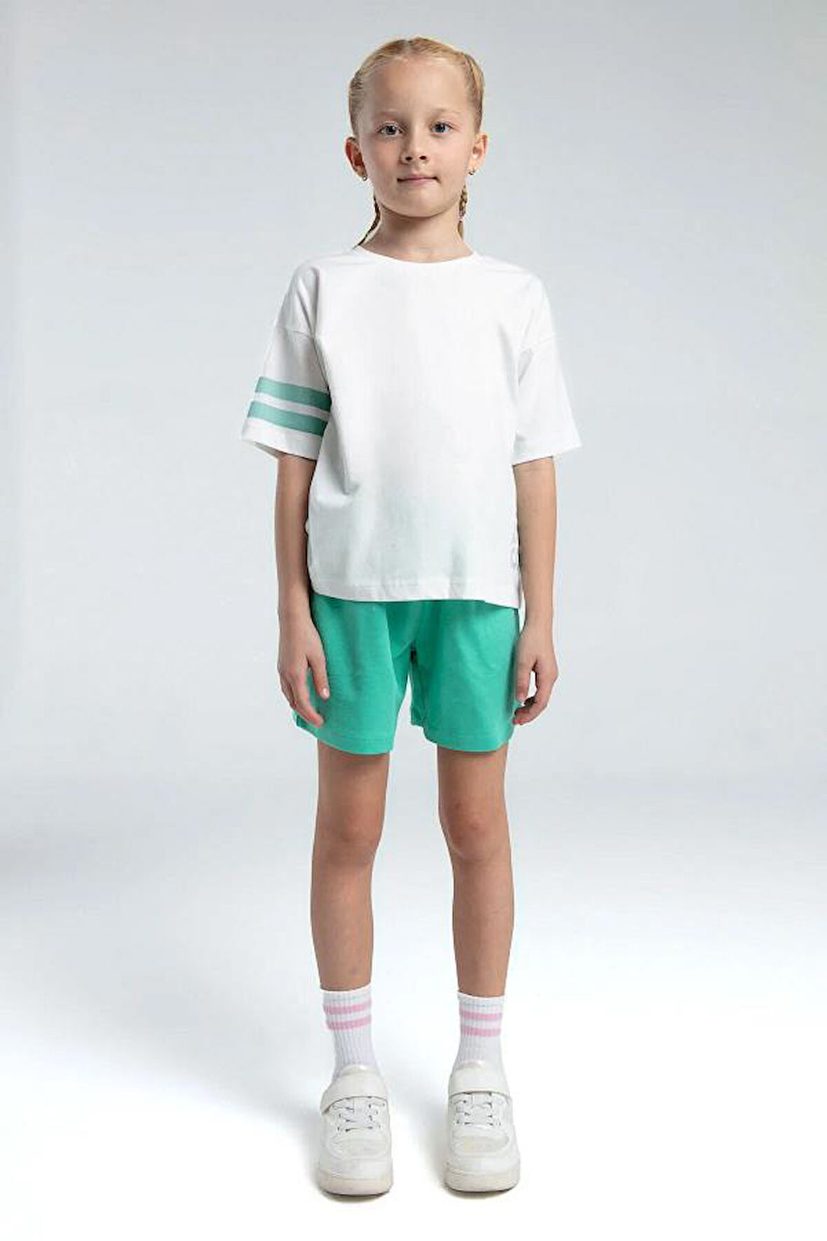 ROLY POLY RP3615-2  KIZ ÇOCUK ŞORT TAKIM