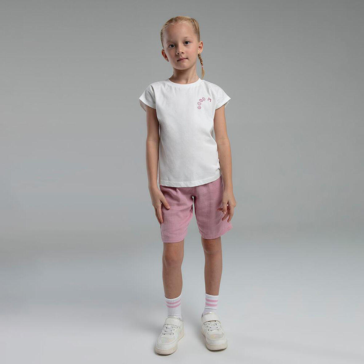 RolyPoly 3626C Kız Çocuk Bermuda Yazlık Pijama Takım