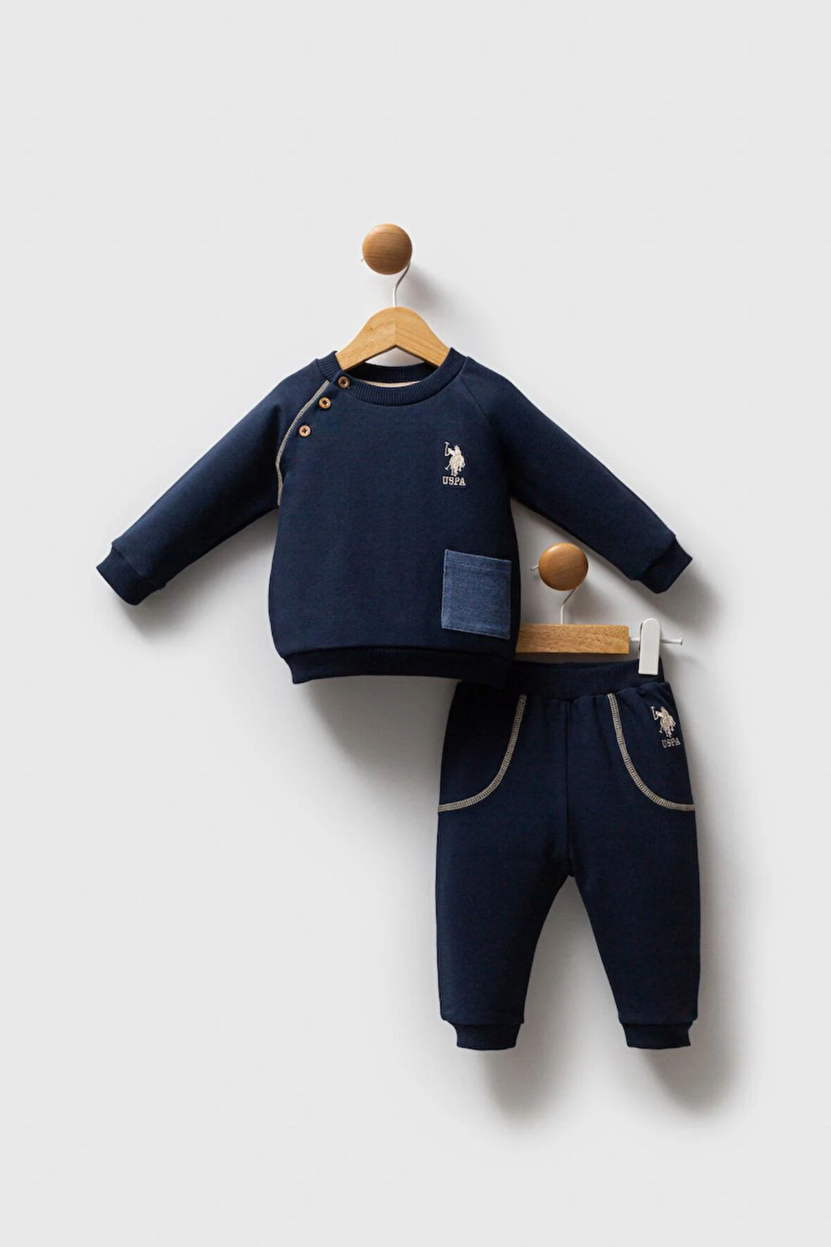 U.S. Polo Assn. Erkek Bebek 2'Li Takım Lacivert