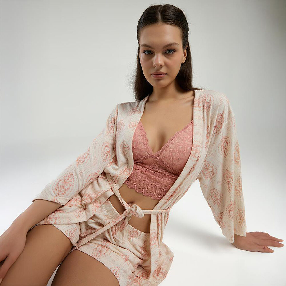 Arnetta 3260S Kadın 3lü Yazlık Pijama Takım