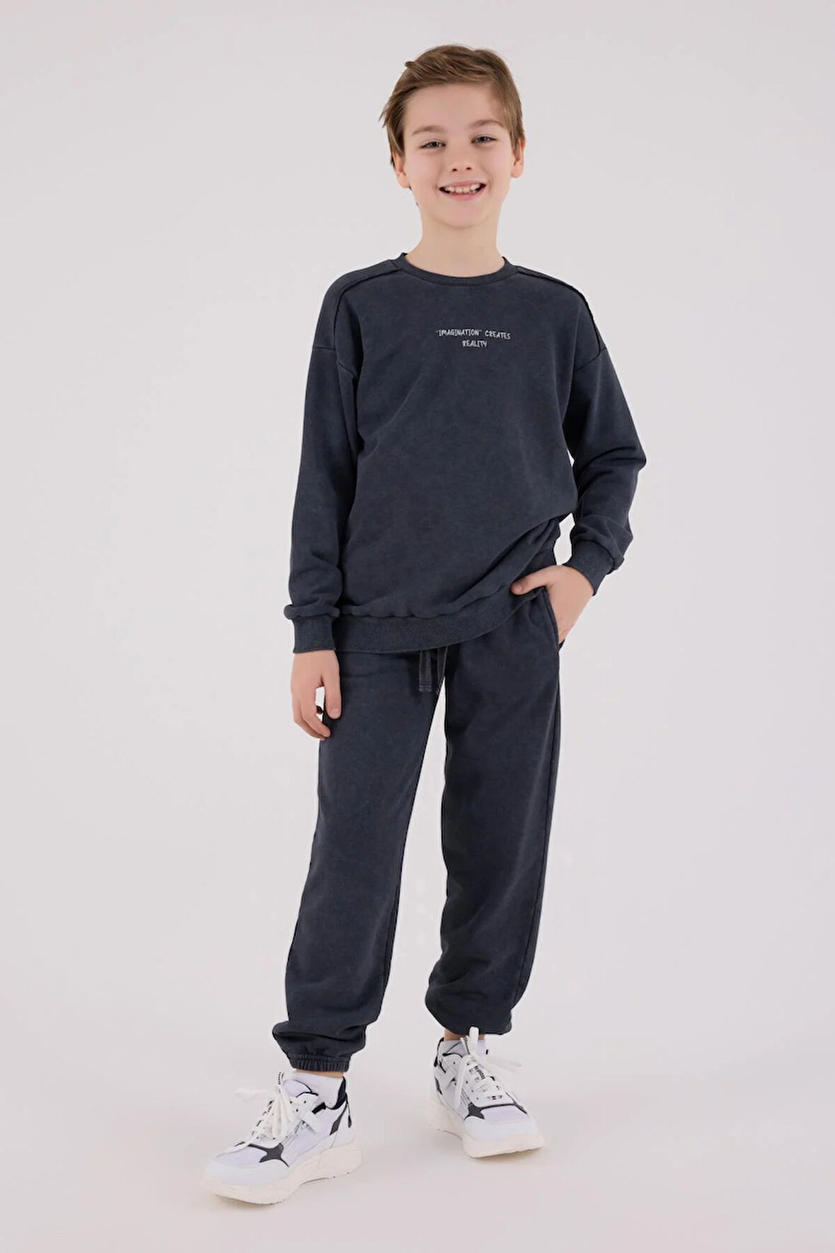 RolyPoly Erkek Çocuk Eşofman Takımı Antrasit