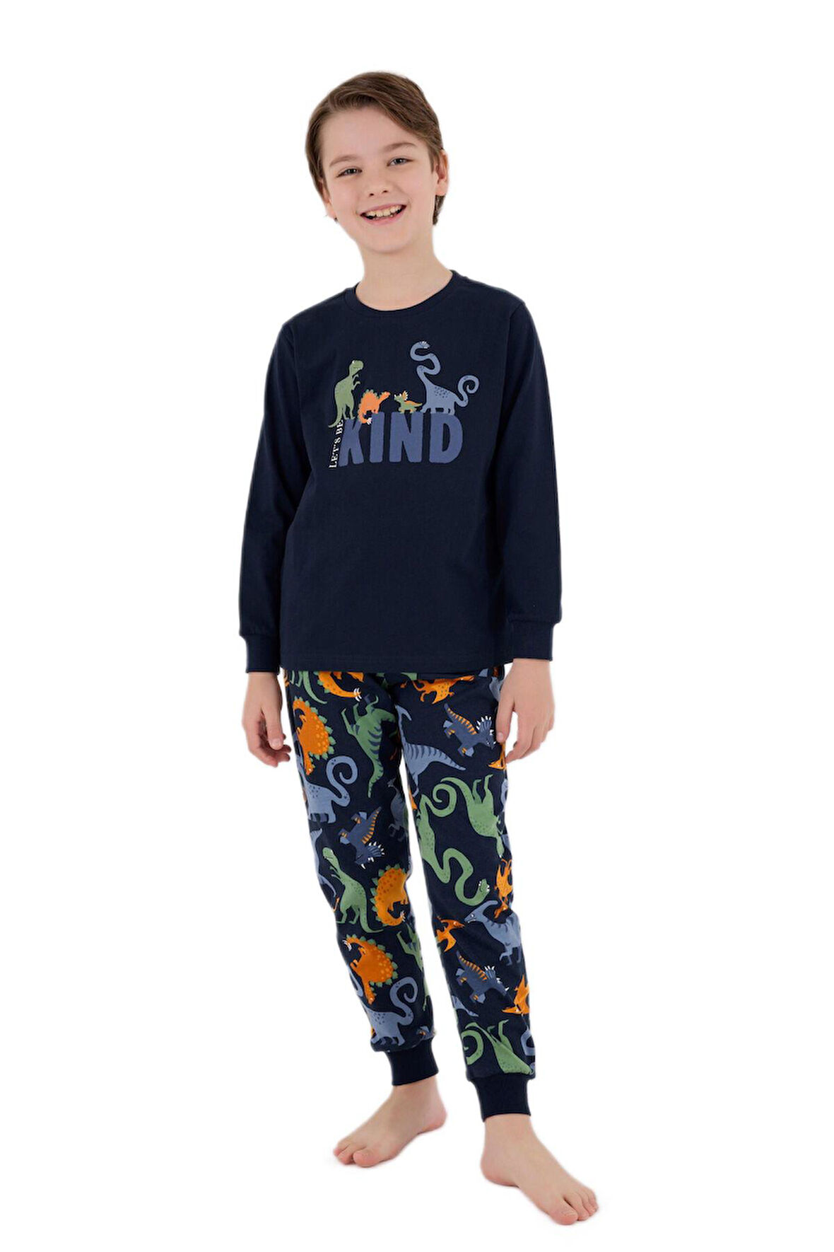 Rolypoly Erkek Çocuk Lacivert Pijama Takımı 3660-2 