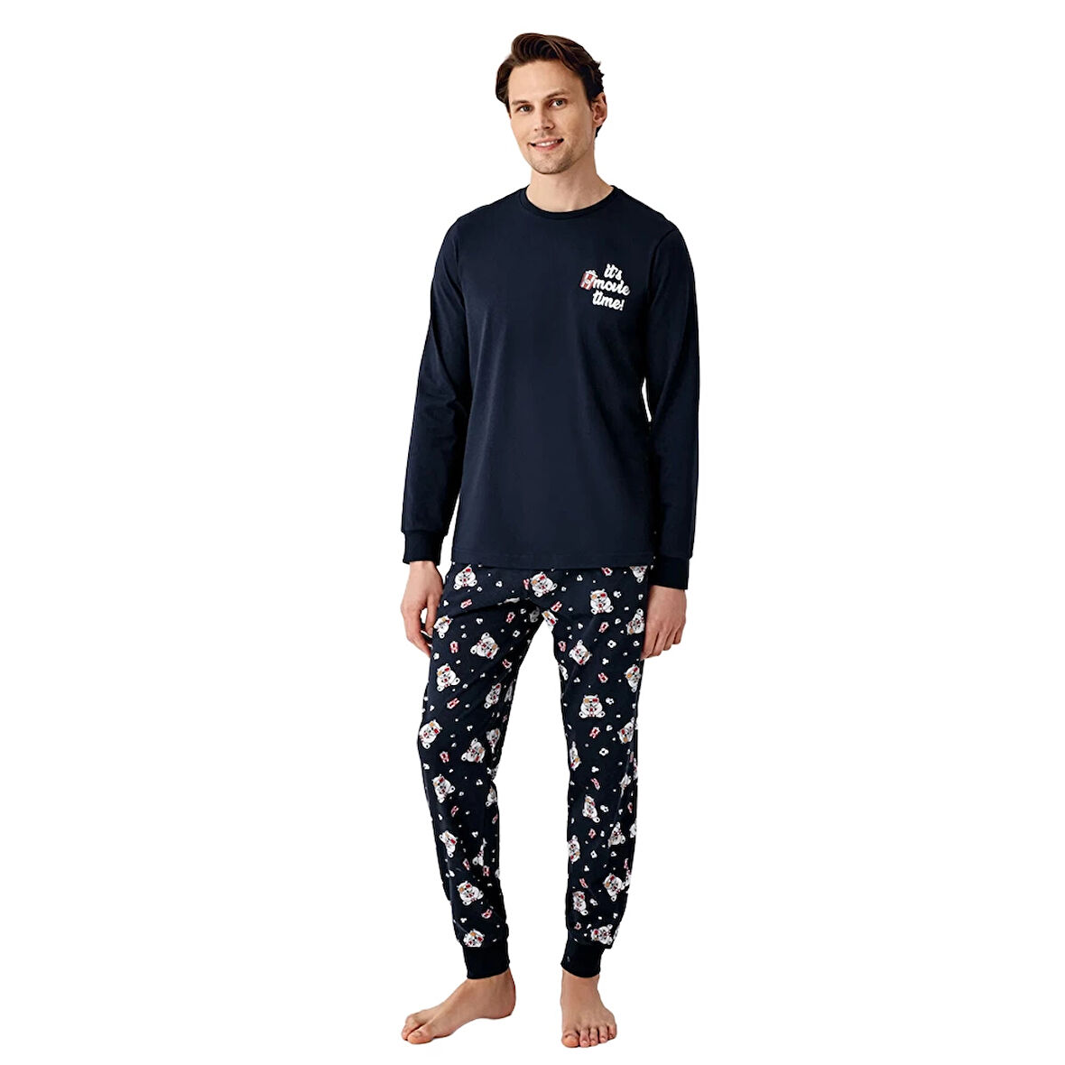 RolyPoly RP3676-S Baba Oğul Kışlık İkili Pijama Takım (Baba)