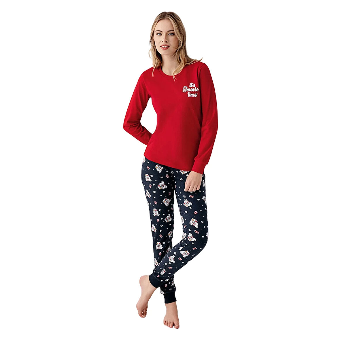 RolyPoly RP3678-S Anne Kız Kışlık İkili Pijama Takım (Anne)