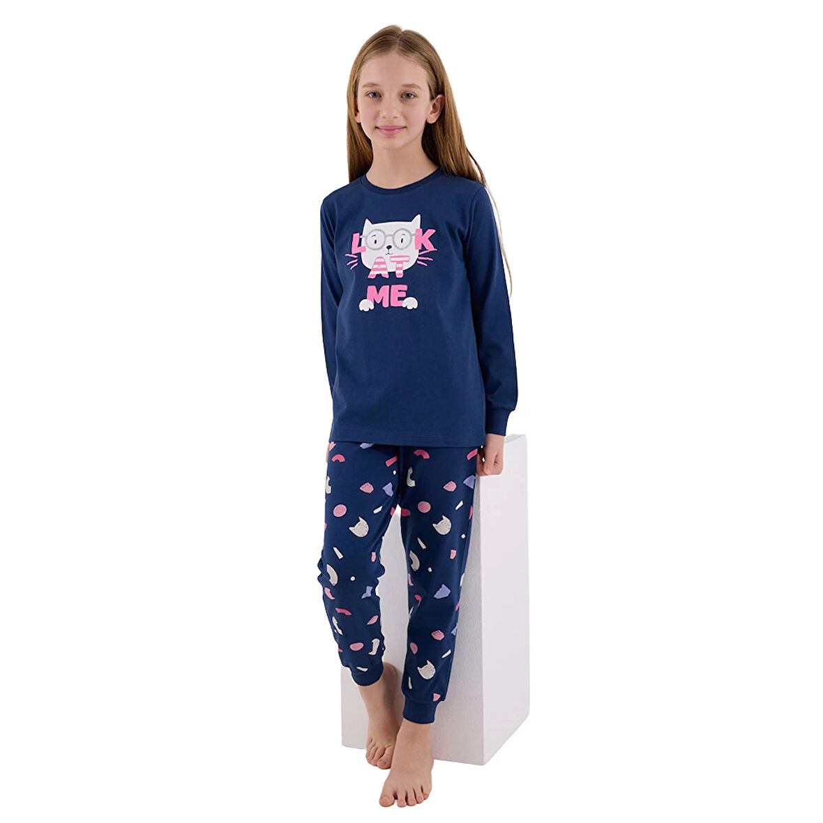 RolyPoly RP3696-2 Kız Çocuk Kışlık İkili Pijama Takım