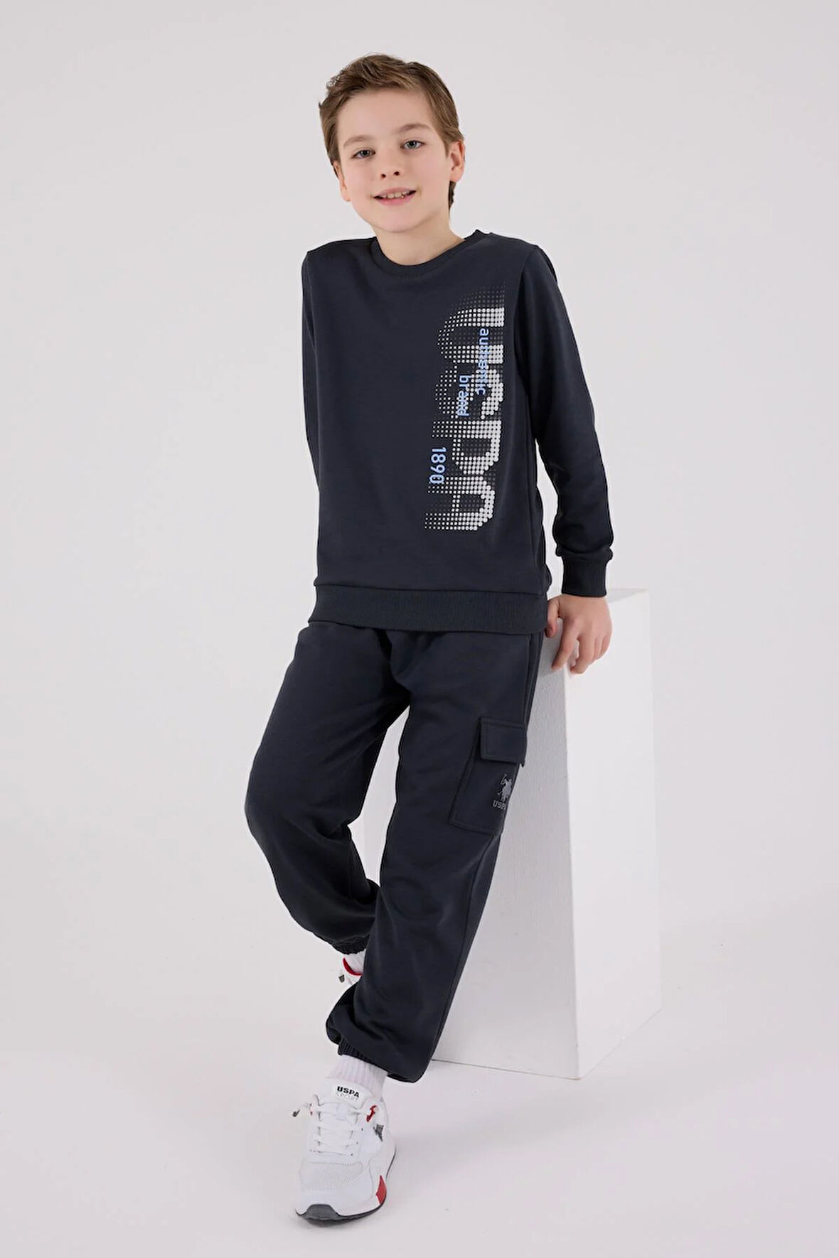 U.S. Polo Assn Erkek Çocuk Eşofman Takımı Antrasit