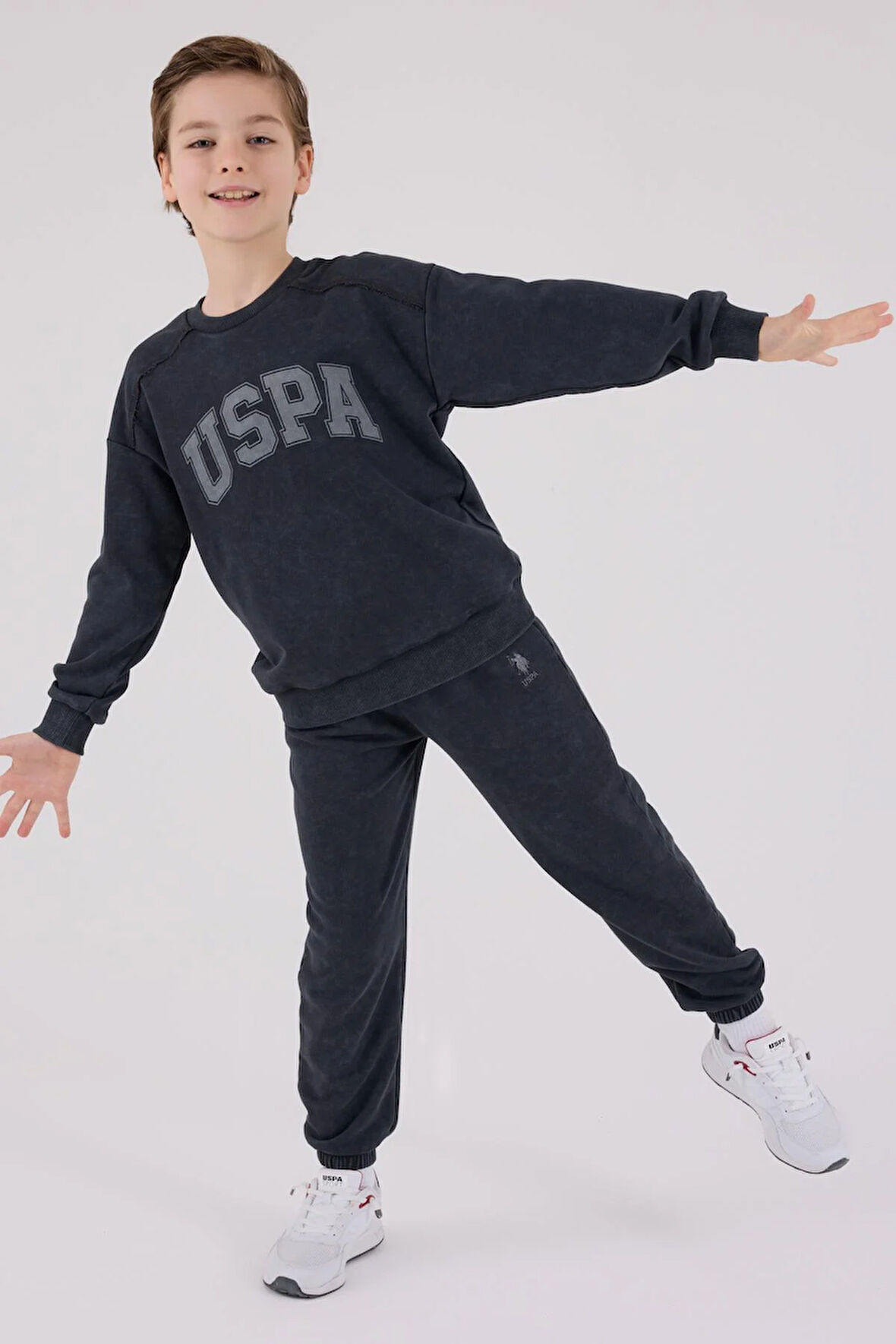 U.S. Polo Assn Erkek Çocuk Eşofman Takımı Antrasit