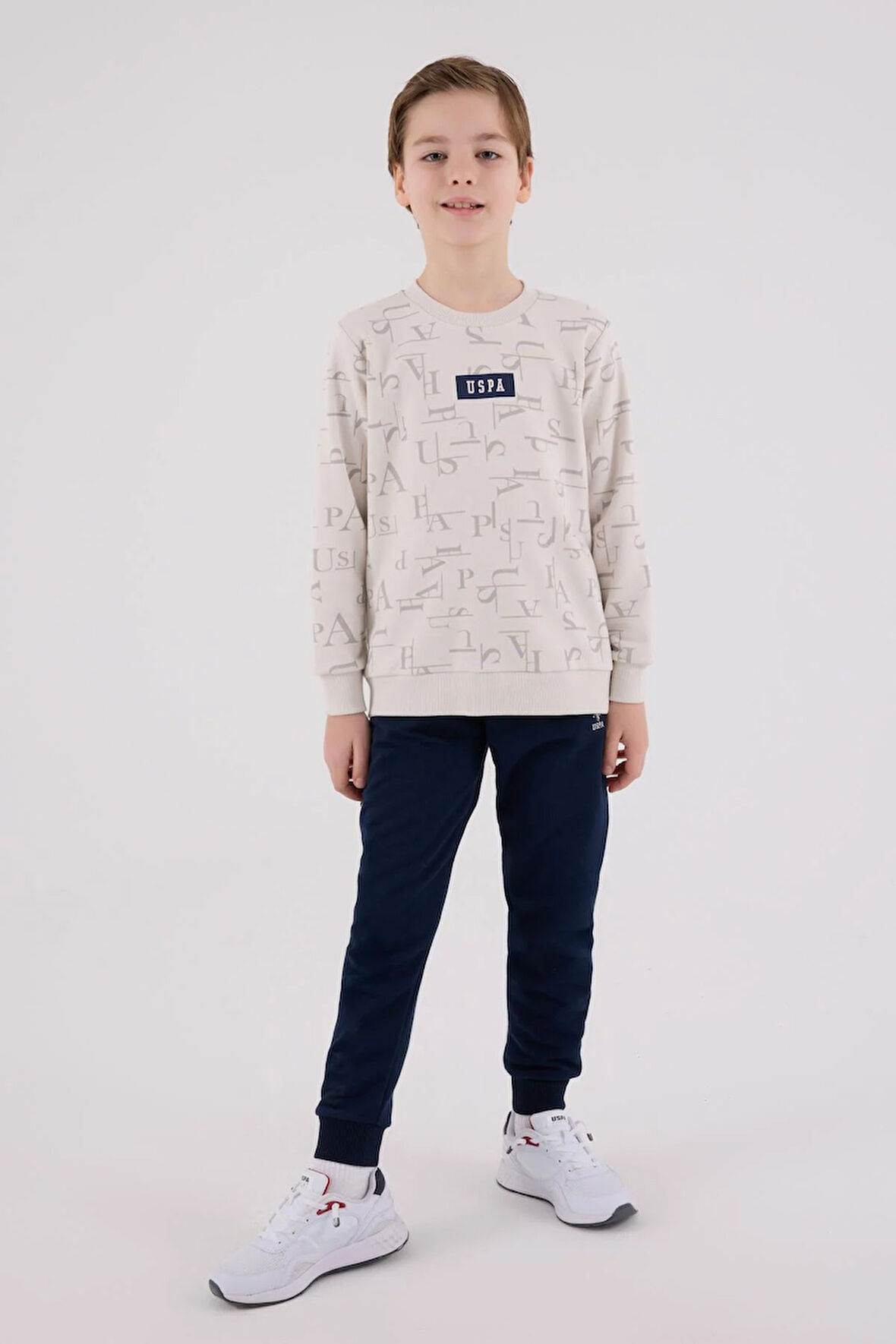 U.S. Polo Assn. Erkek Çocuk Eşofman Takımı Taş