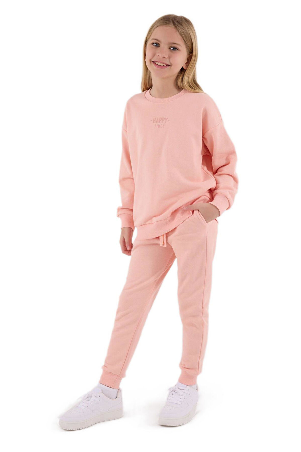 RolyPoly Kız Çocuk Somon Garson Boy Eşofman Takımı 3694-G 