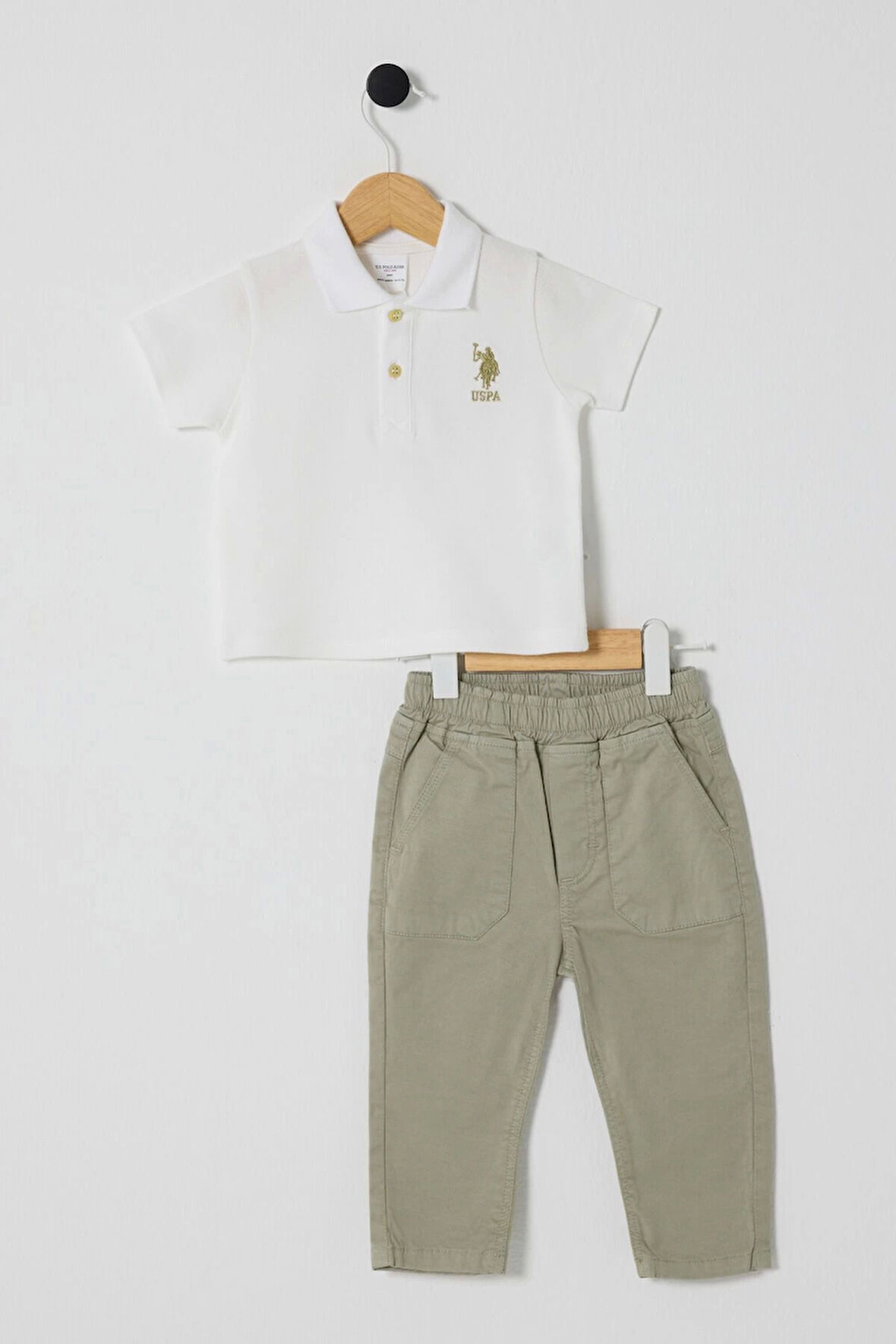 U.S POLO ASSN ERKEK BEBEK 2Lİ TAKIM - Beyaz