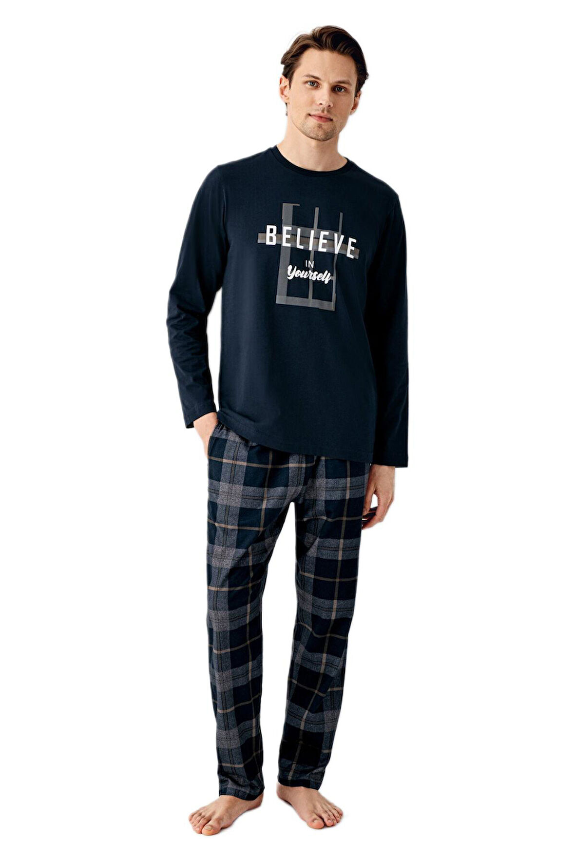 Arnetta Erkek Lacivert Pijama Takım 3508 