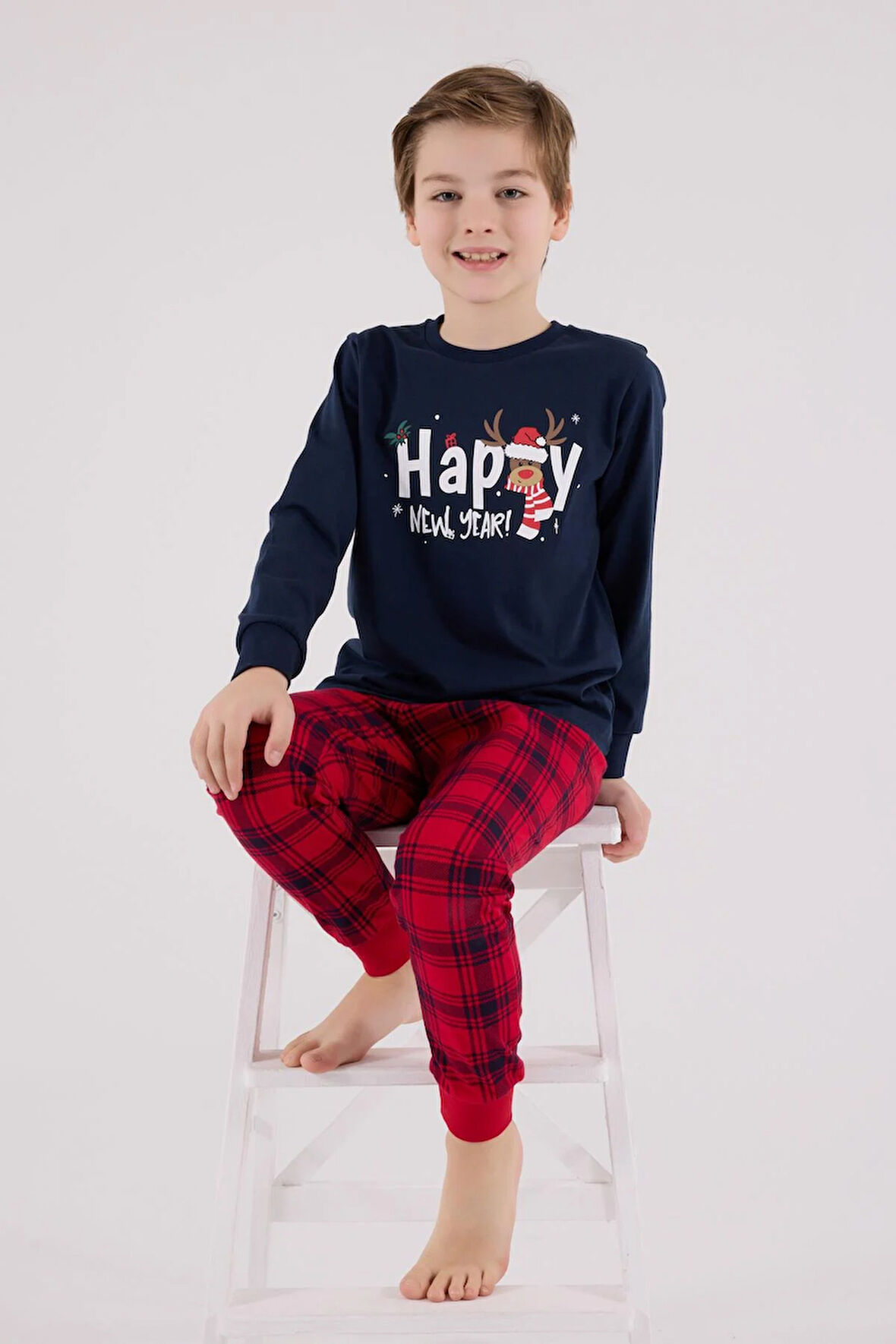 RolyPoly Erkek Çocuk Uzun Kol Pijama Takım Lacivert